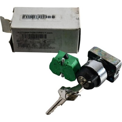 NEW Automation Direct GCX1430 Key Selector Switch 2-Pos Spring Return 22mm