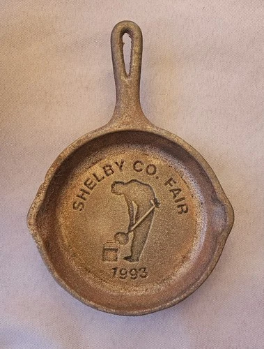 Wagner Ware Cast Iron Ashtray 1993 Shelby County Fair - Sidney, Ohio
