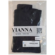 Yianna Womens Latex Waist Trainer Corset Underbust Belt Black Size L YA-U37G