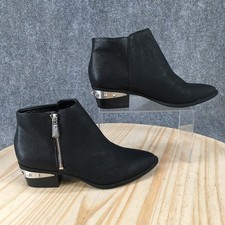Circus by Sam Edelman Boots Womens 7 M Black Bootie Leather Studded Block Heels