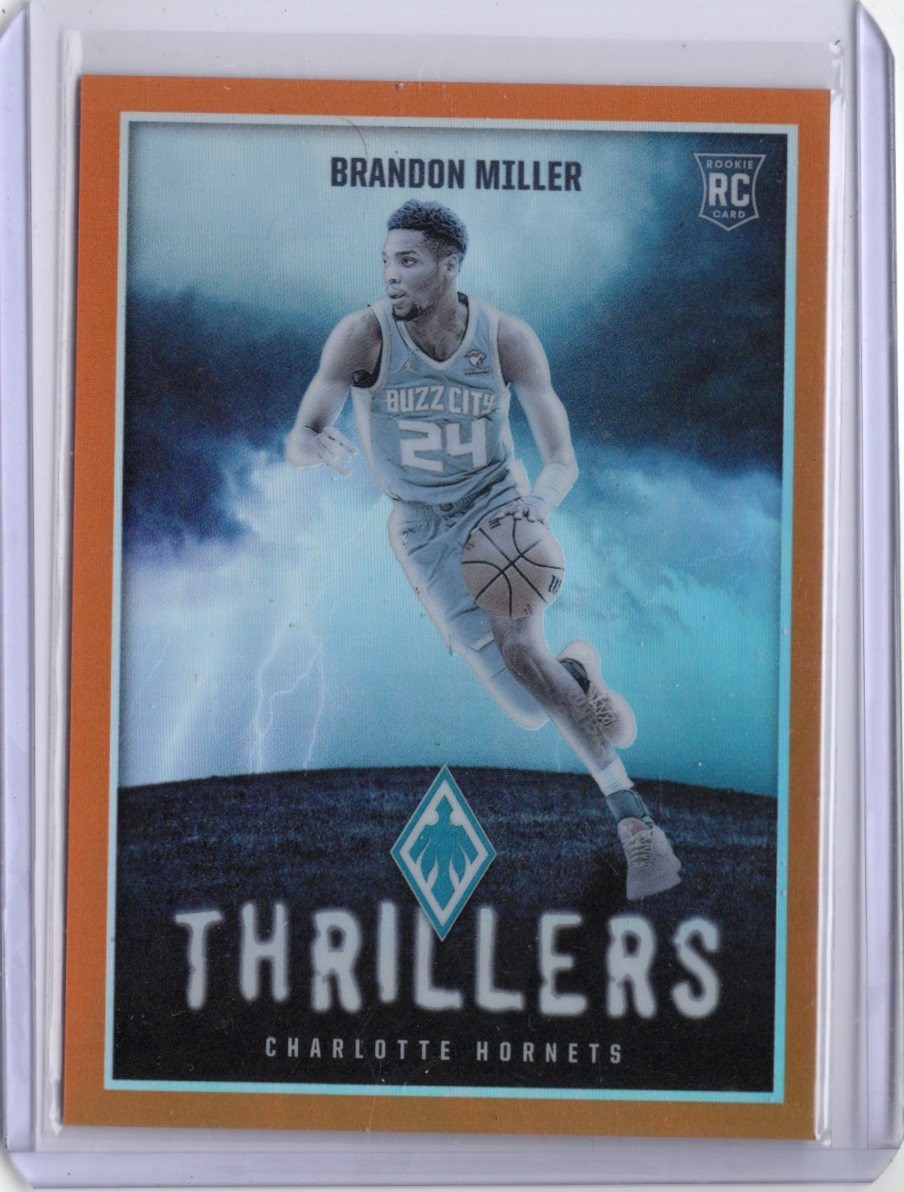 2023 Panini Phoenix Brandon Miller Thrillers Orange /49 (RC) Hornets Rookie