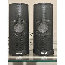 Dell AX210 USB Stereo Computer Speakers Black 0JM49V 3.5mm Audio Jack