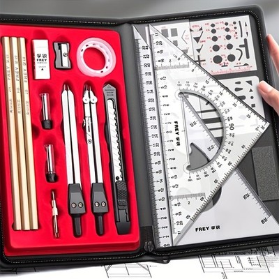 Good Quality Professional Drawing Set Suitable f Architects Engineers Students