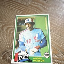 Topps 1981 Andre Dawson #125 Montreal Expos MLB Baseball Card Base Set