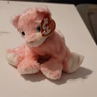 Ty Beanie Babies Carnation Pink Cat Plush Beanbag 2002 Vintage w/ Hang Tag
