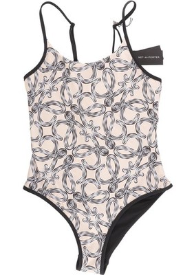 LOEWE + PAULA'S IBIZA BEIGE EINTEILER BADEANZUG LARGE