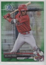 2017 Bowman Draft Chrome Green Refractor 48/99 Delvin Perez #BDC-147 fm0