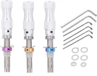 3PCS Tubular 7 Pins Tool Accessories Stainless Adjustable Tool 7mm 7.5mm 7.8mm
