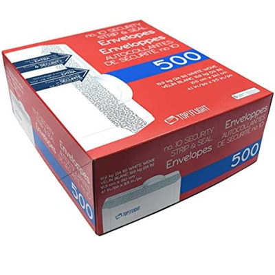 Security Letter White Business Envelopes Self Stick Bulk 500 Peel Seal Tinted