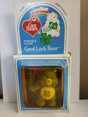 Vintage 1982 Care Bears 'Good Luck Bear' 3.5in Poseable Figure-Kenner