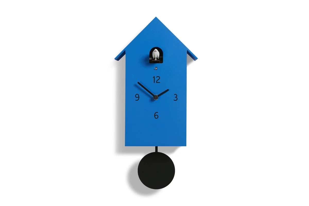Horloge Coucou TITTI 2077 Orange Domeniconi – Design Moderne Et Fait Main En Italie