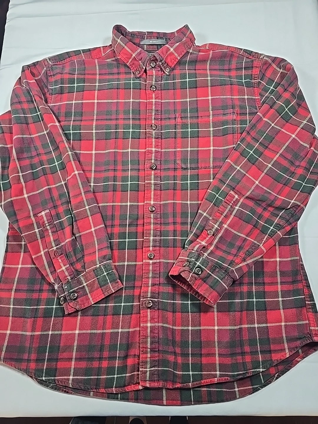 Eddie Bauer Mens Flannel Large grunge Plaid Button Down Long Sleeve Shirt
Opens in a new window or t