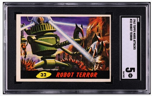 1962 Topps Mars Attacks #32 Robot Terror — SGC 5