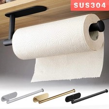Kitchen Roll Paper Towel Holder Under Cabinet Self Adhesive and Wall Mounted UK