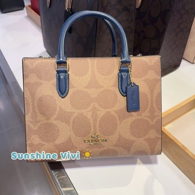 NWT Coach Maggie Small Tote Bag Signature Canvas CAL28 IMY3M  display picture 2