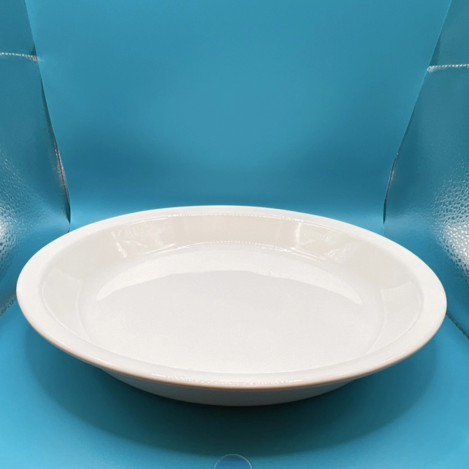 CorningWare P-309 Vintage White Ceramic Pie Dish 9" Round Oven Microwave Safe