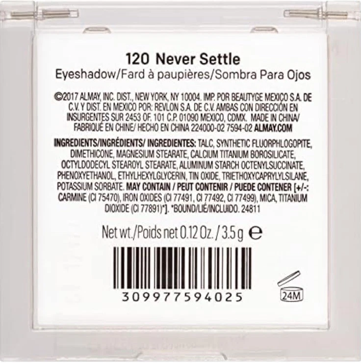 Almay Eyeshadow Palette Quad 120 Never Settle 0.12 oz - NEW, SEALED - Image 2 of 2