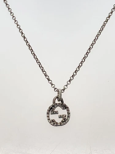 GUCCI SV925 Collana in argento con top da uomo usata