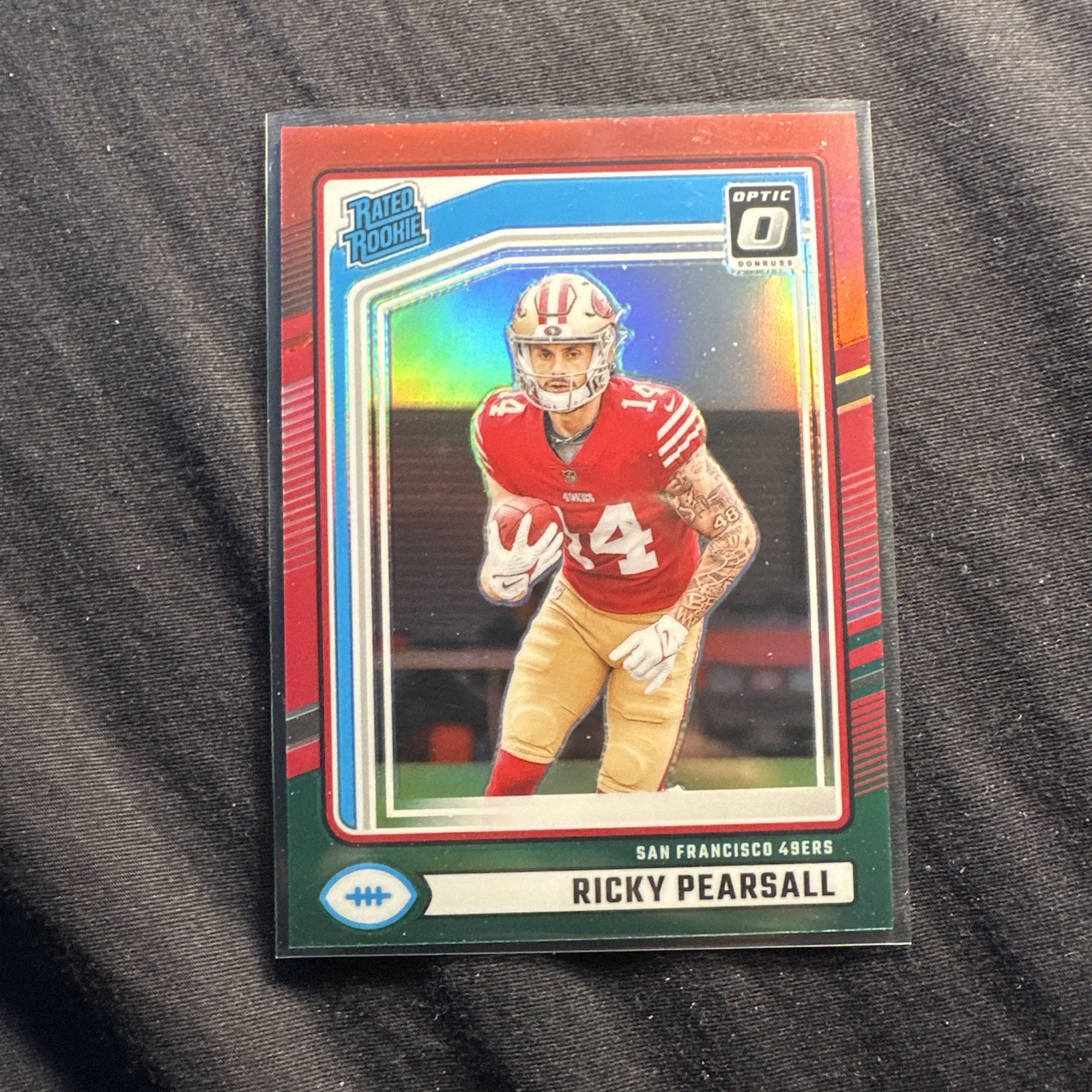 2024 Panini Donruss - Rated Rookie Ricky Pearsall #318 Optic Preview Red green