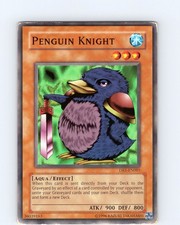 Yu-Gi-Oh TCG Penguin Knight DB1-EN001 Unlimited Comon Card Played MP-LP
