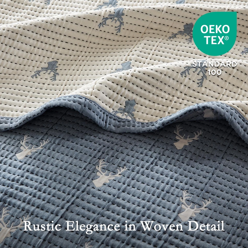 Juego de Cobertor Woolrich Diseño Rústico Lodge, Juego de 3 Piezas Toda Temporada, Peso Ligero... Foto 3 de 4