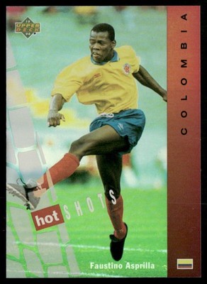Faustino Asprilla 1994 Upper Deck World Cup English/Spanish Hot Shots #HS6
