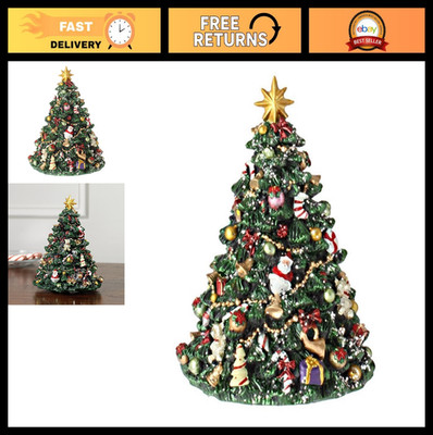 Musical Wind-Up Rotating Christmas Tree Decoration - Holiday Home Decor Gift
