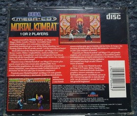 sega mega cd mortal kombat (pal) complete
