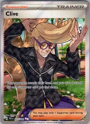 Clive 227/091 SV: Paldean Fates Ultra Rare Holo Trainer
