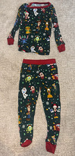 Little Sleepies 2T Viscose Bamboo 2pc Long Sleeve Snug Fit Disney Christmas PJs