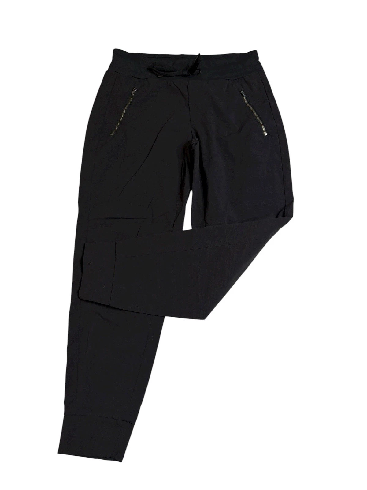 Athleta Trekkie North Jogger Pants Black Pull On Cropped Women's size 6 Active