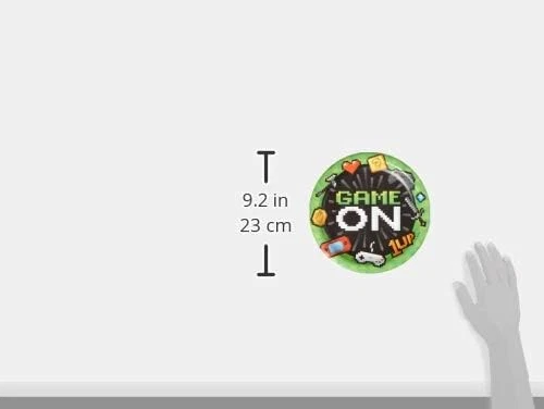 Creative Party Converting Video Game Party Plate, 8.75"", Multicolor - Image 3 of 3