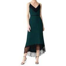 J. Crew Pleated Lace Trim Midi Dress 4