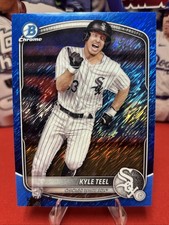 2025 Bowman Chrome Prospects Kyle Teel #BCP-118 Blue Shimmer Refractor /150 (RC)