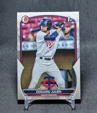 Edouard Julien 1st Prospect Rookie 2023 Bowman Card #BP-82 Minnesota Twins. rookie card picture
