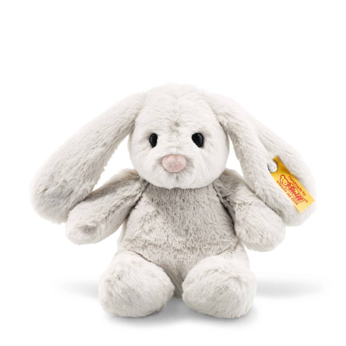 Steiff 080463 Soft Cuddly Friends Hoppie Bunny Small Grey Plush