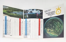 1970s Puerto Rico Dorado Beach Hotel West Golf Score Card Map Vintage Travel