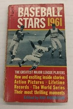 Estrellas de béisbol 1961 Grandes pagadores de Grandes Ligas - Publicación deportiva de colección