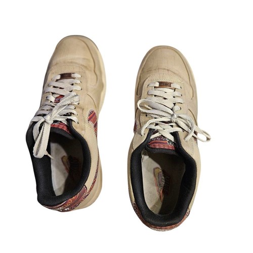NIKE AIR FORCE 1 '07 LV8 AFRO PUNK DENIM PACK MARRONE TAGLIA 10,5 - Foto 6 di 8