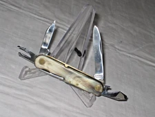 KEMPER K&Co. Small-frame Camping Knife, 6-Blades, Vin.