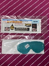 Rip n Roll Hybird Replacment Lens Blue Tint Roll Off Lens Motocross Goggles