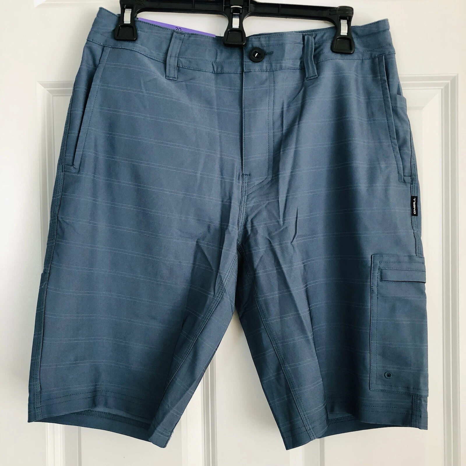 O'NEILL Men's Hybrid Standard Fit Quick Dry 4-Way Stretch Shorts Blue 30 PS290