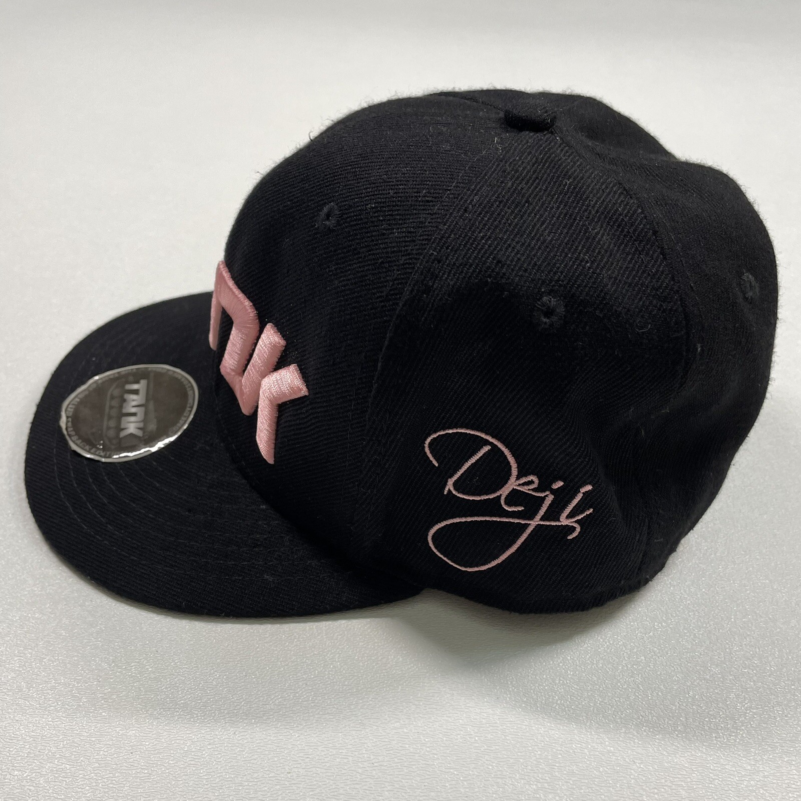 Tank By Deji Hat Cap Men’s Black Pink Snapback Embroidered