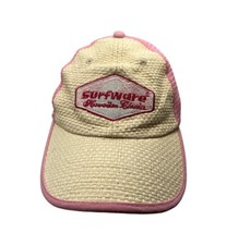 Surfware Hawaiian Classics Hawaii Pink/ Straw Baseball Hat Adjustable Snap Back
