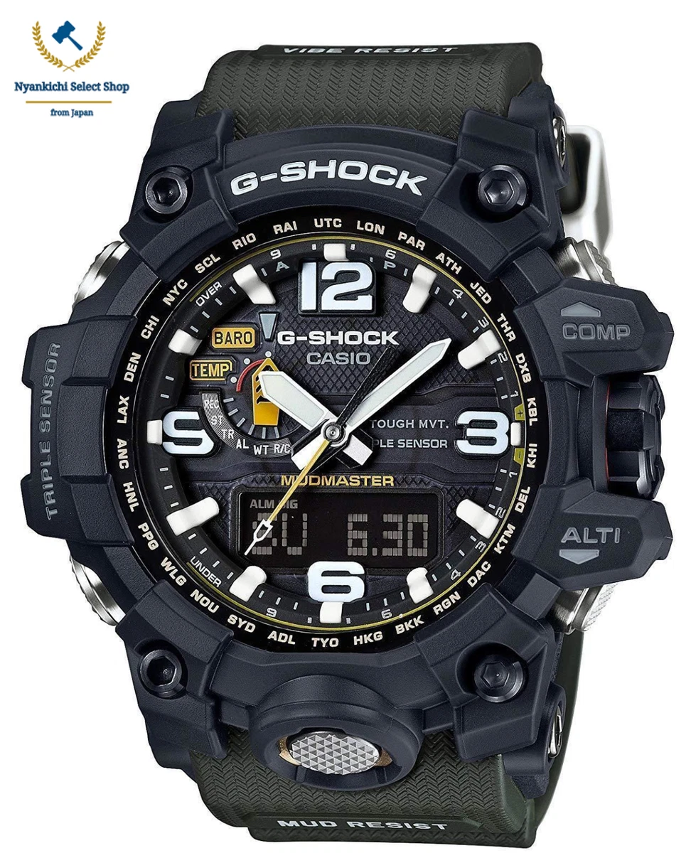 Casio GWG-B1000-1AJF G-shock Mudmaster Bluetooth Solar Made In Japan Black 52mm