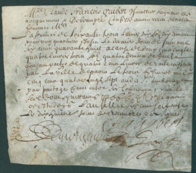 1787 French Estate Document   Paris   Signed by Royal Scribe for Civil Affairs