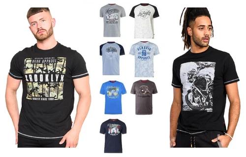 D555 Mens Dukes New York Short Sleeve T-Shirts Big Tall Plus King Sizes S-10XL