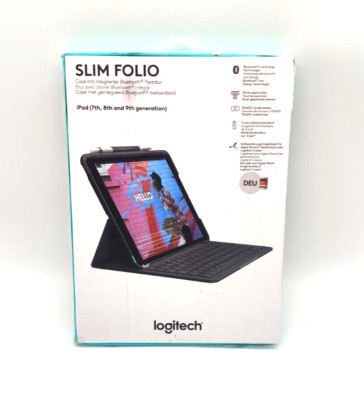 Logitech Slim Folio Tastaturhülle für Apple iPad 7./8./9. Gen - Plus-Taste fehlt