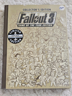 Fallout 3 Game of the Year Collector's Edition [Hardcover] NEW SEALED RARE