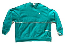Vintage Champion Reverse Weave Sweatshirt Blank Mens XXL Teal/green In EUC